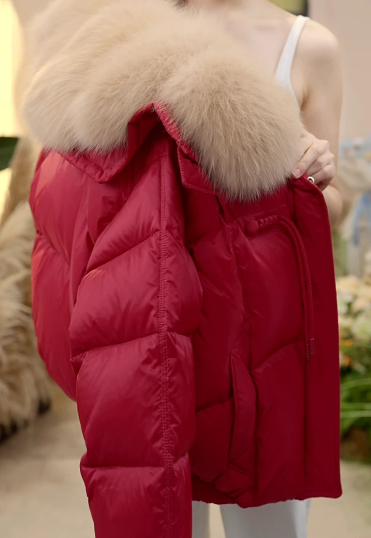 【77-甄选大朵绒】秋冬新款 保暖洋气时尚可拆卸百搭冬季大毛领