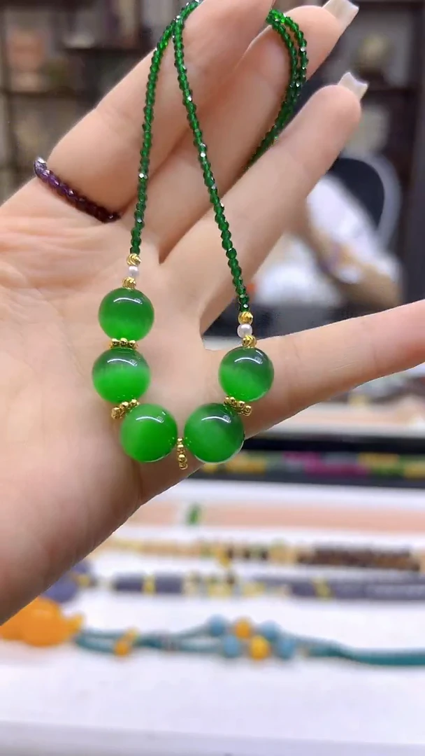 未镶嵌颈饰碧玺DIY款X559