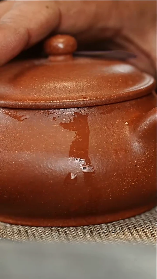 茶壶紫砂微瑕红黄泥明炉