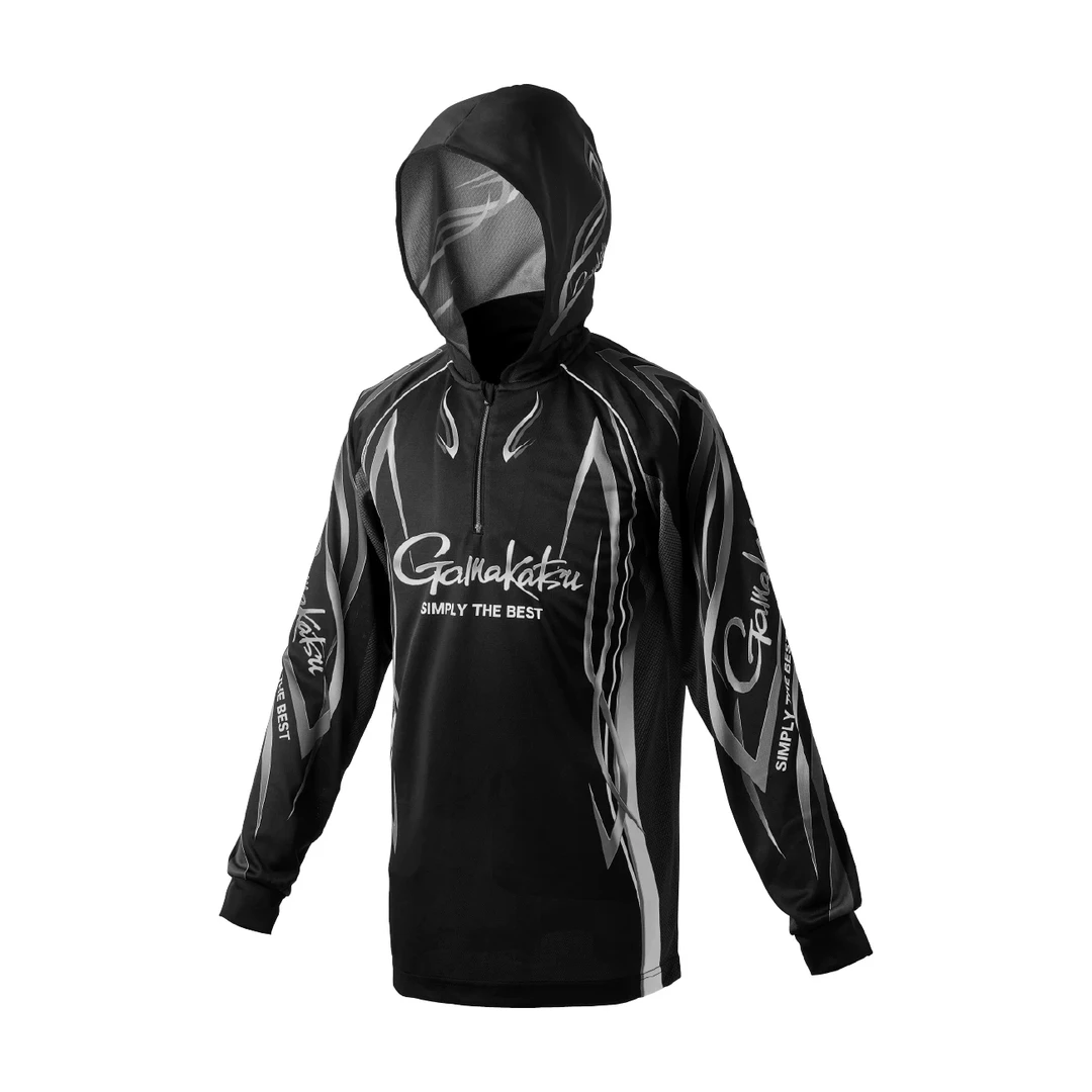 GAMAKATSU伽玛卡兹 GM-3736 25款夏季连帽速干衣防晒钓鱼服