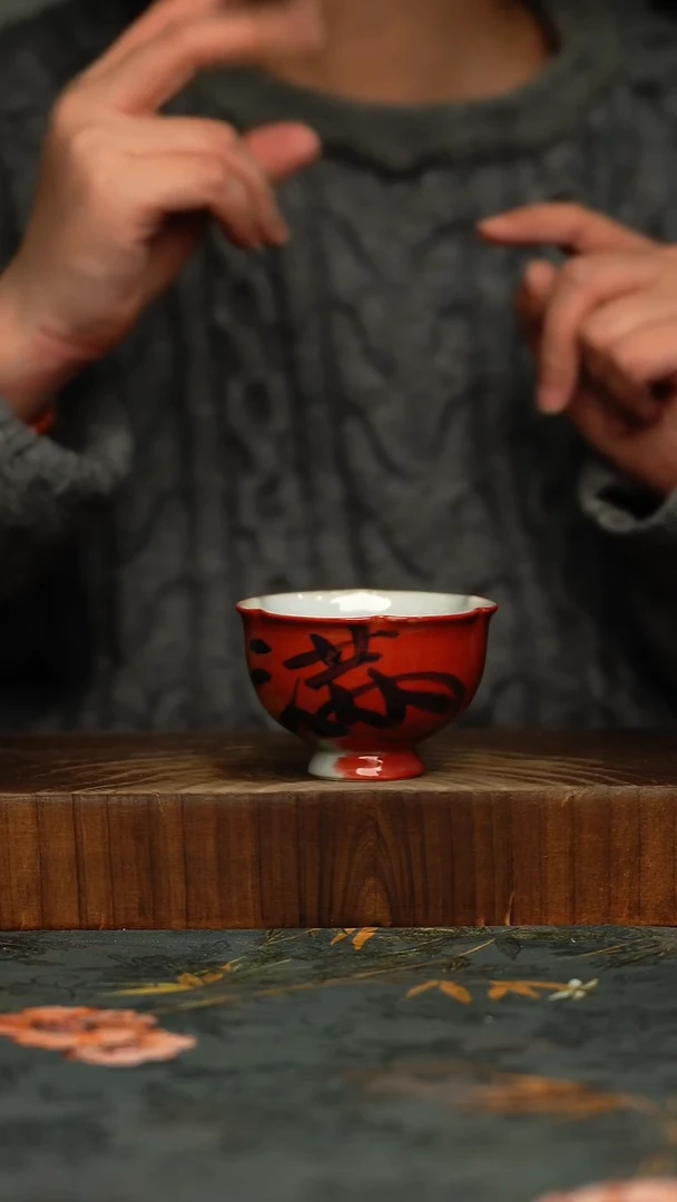 瓷片釉下彩手工手绘同款陶器