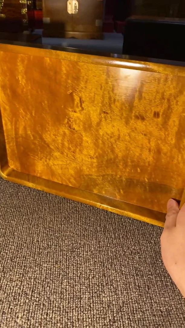 【闪购商品】金丝楠木艺金絲楠文承盤F5