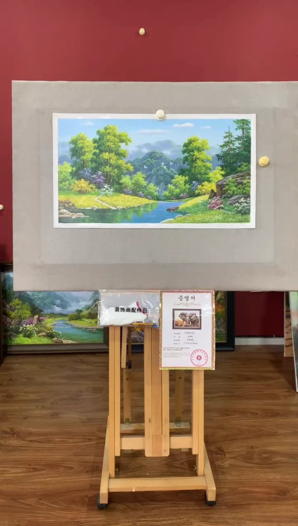 油画【31号】朝鲜原创手绘油画【功勋Ⅰ级画家丨孤品佳作】【顺丰包邮】