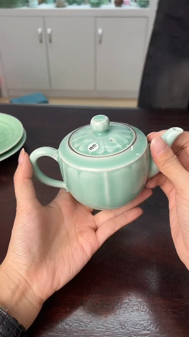 龙泉云间青瓷小米茶器