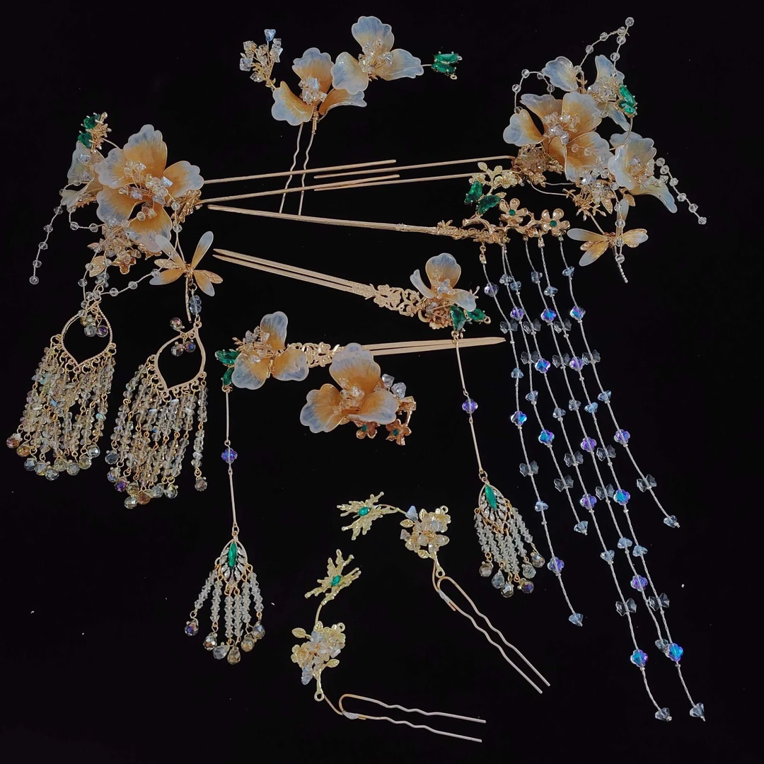 合金婚庆饰品 2025新款百搭中式新娘饰品（无耳饰）368