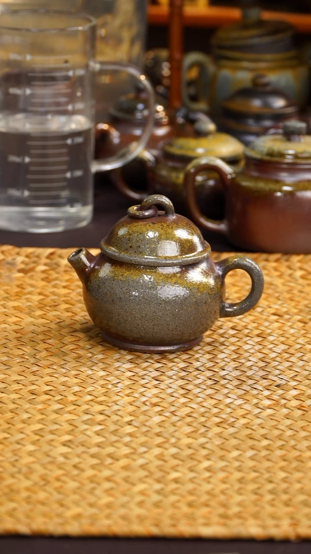 茶壶紫砂纯自然柴烧