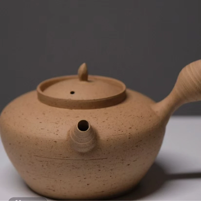【云山茶语】水木白泥调砂侧把砂铫潮州手拉壶煮水壶480cc