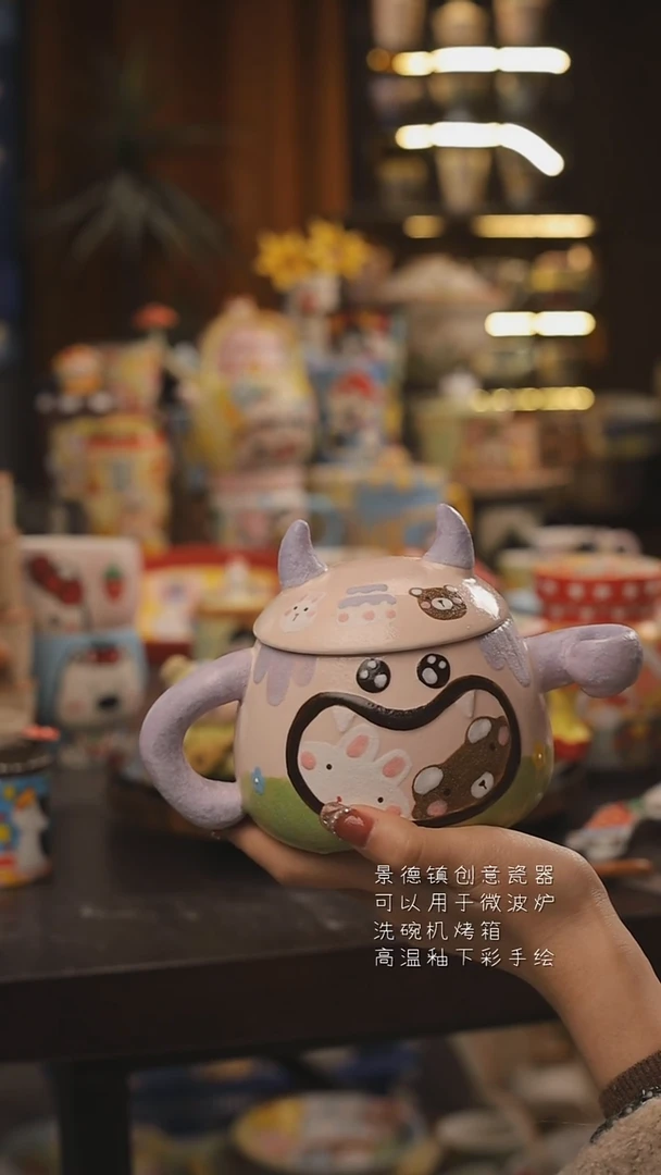 景德镇釉下彩绘设计师款式陶瓷