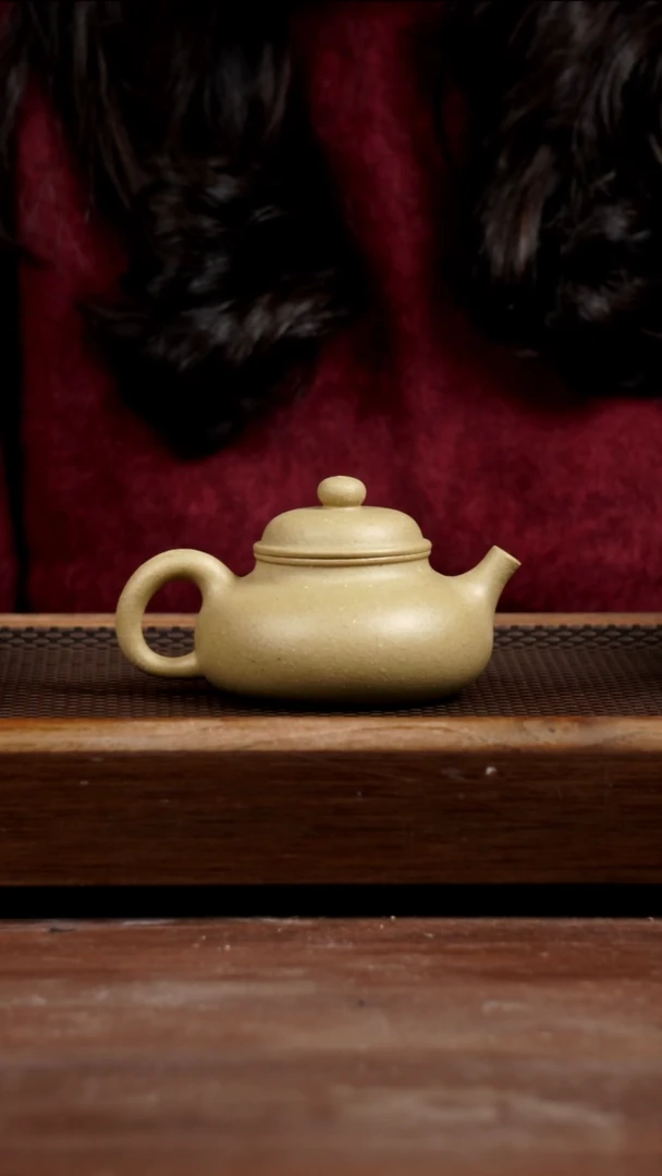 茶壶紫砂20目粗砂梨皮绿容天200CC