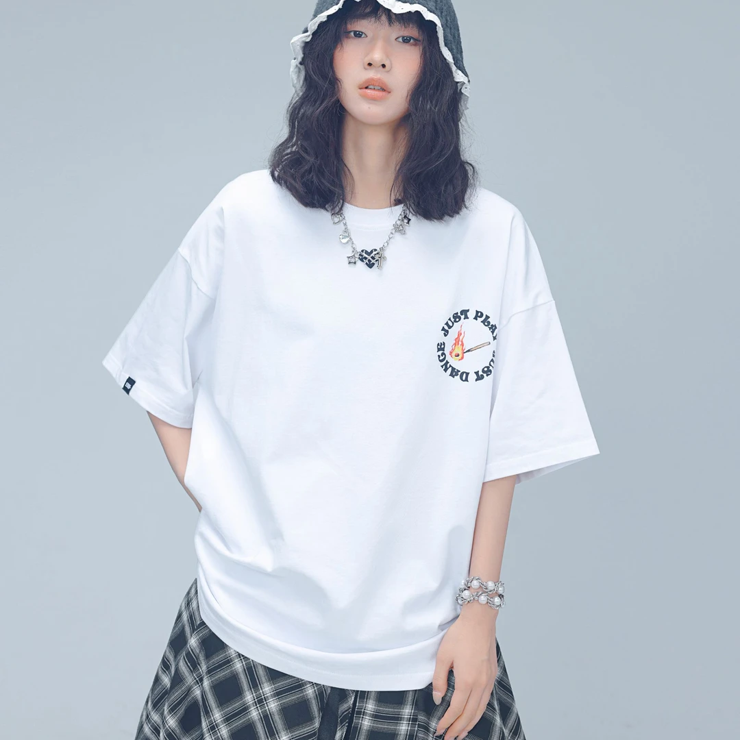 CBXLAB【JPJD联名款】火柴联名T恤纯棉百搭Hiphop基础跳舞短袖