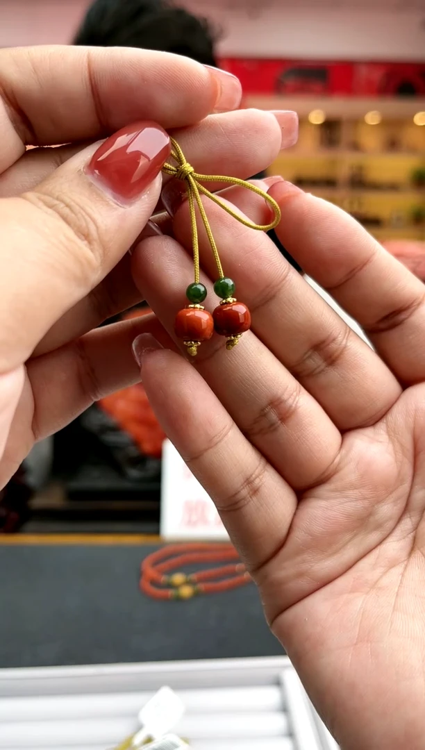 【闪购商品】南红玛瑙卡8瓦西弟子珠银S925镶嵌一件7