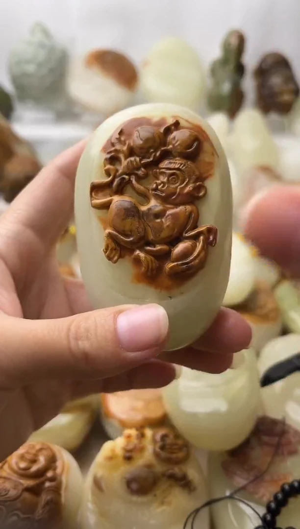 石材古青石棉纹正常不退换猴