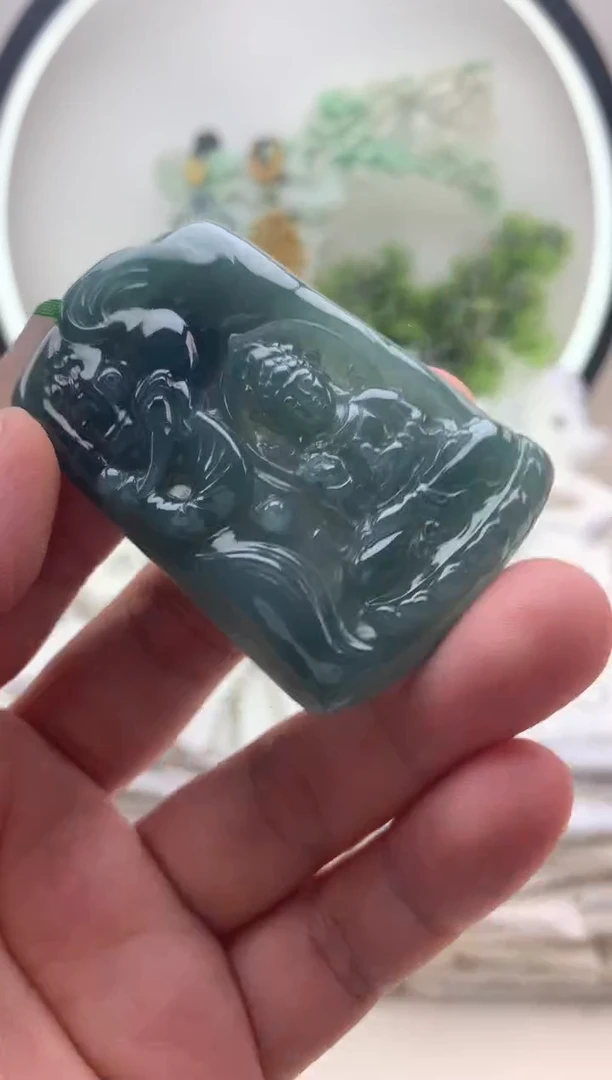 颈饰未镶嵌翡翠普贤