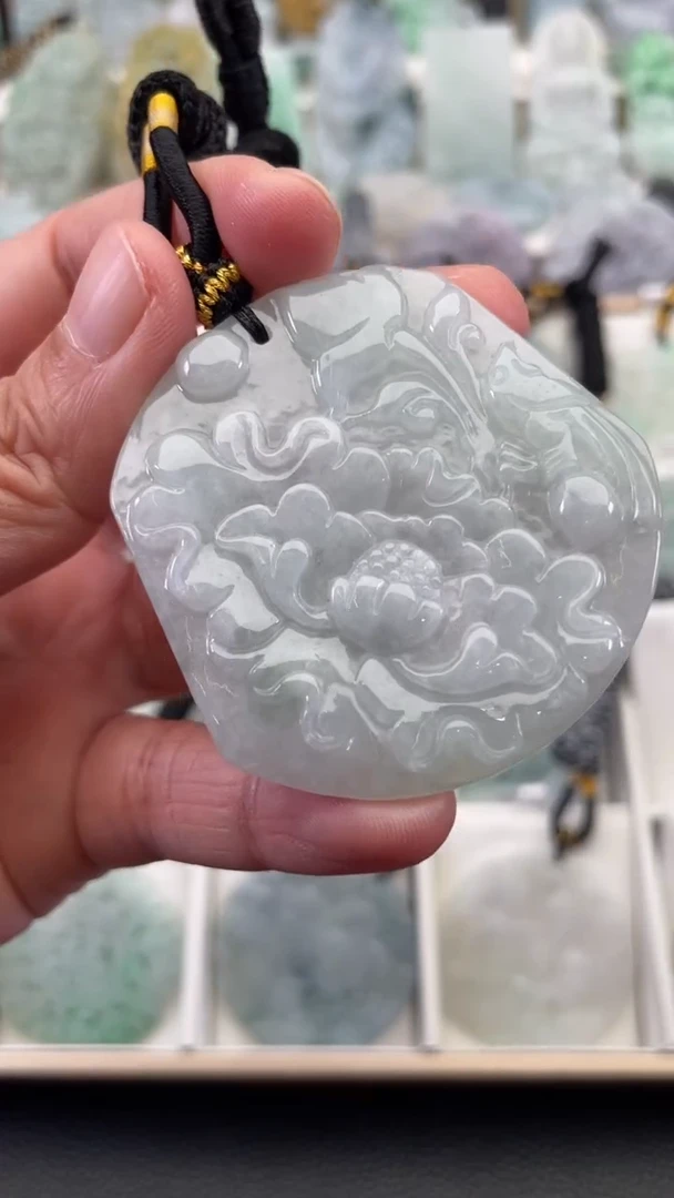 颈饰未镶嵌翡翠天然缅甸翡翠A货362