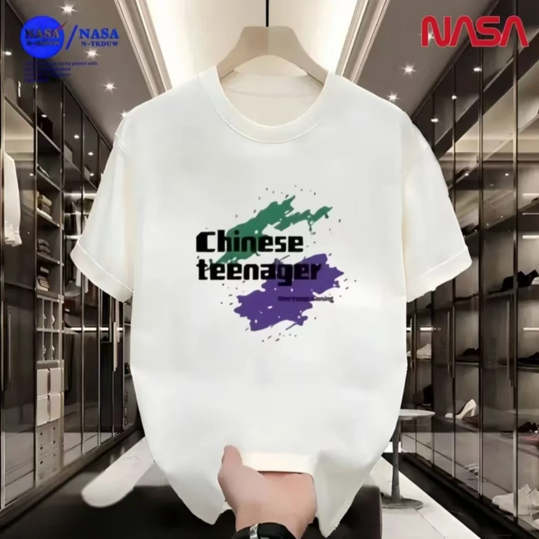 NASA联名夏季圆领短袖T恤时尚男女同款A-052