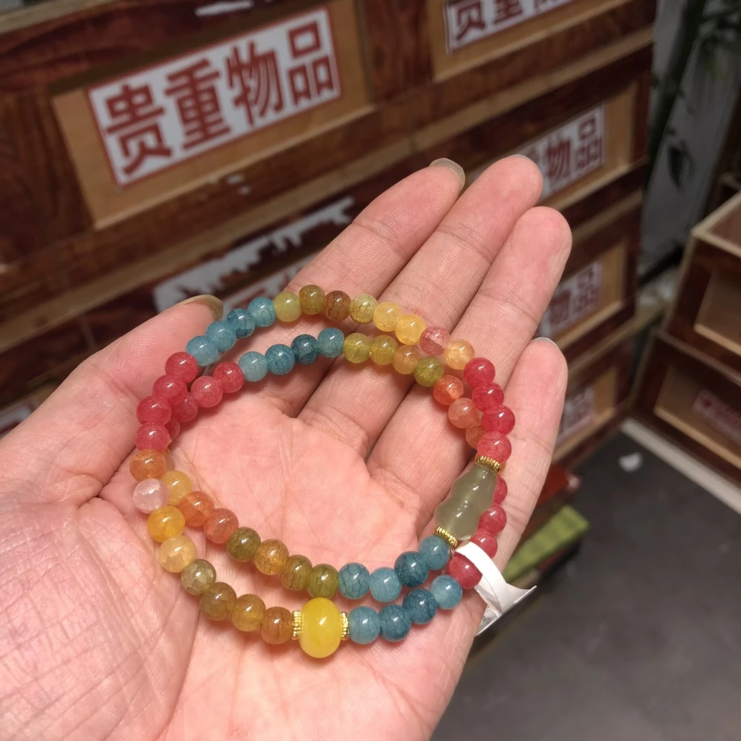 手链 彩色双圈手串无礼盒S1508