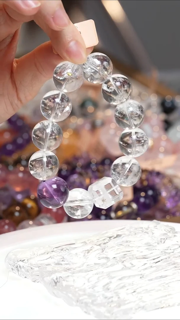 未镶嵌手串水晶利姆利亚白水晶手串·MM0025DEC933L355