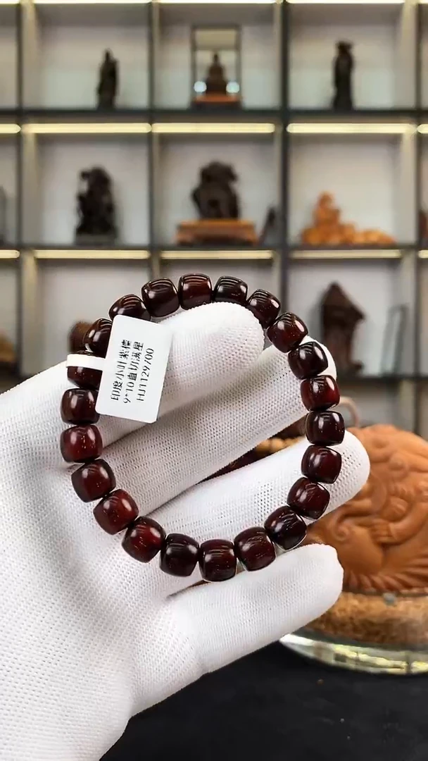 小叶紫檀手串/手链9*10直切