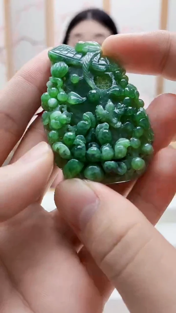 未镶嵌定制翡翠4812bb-毛货挂件38