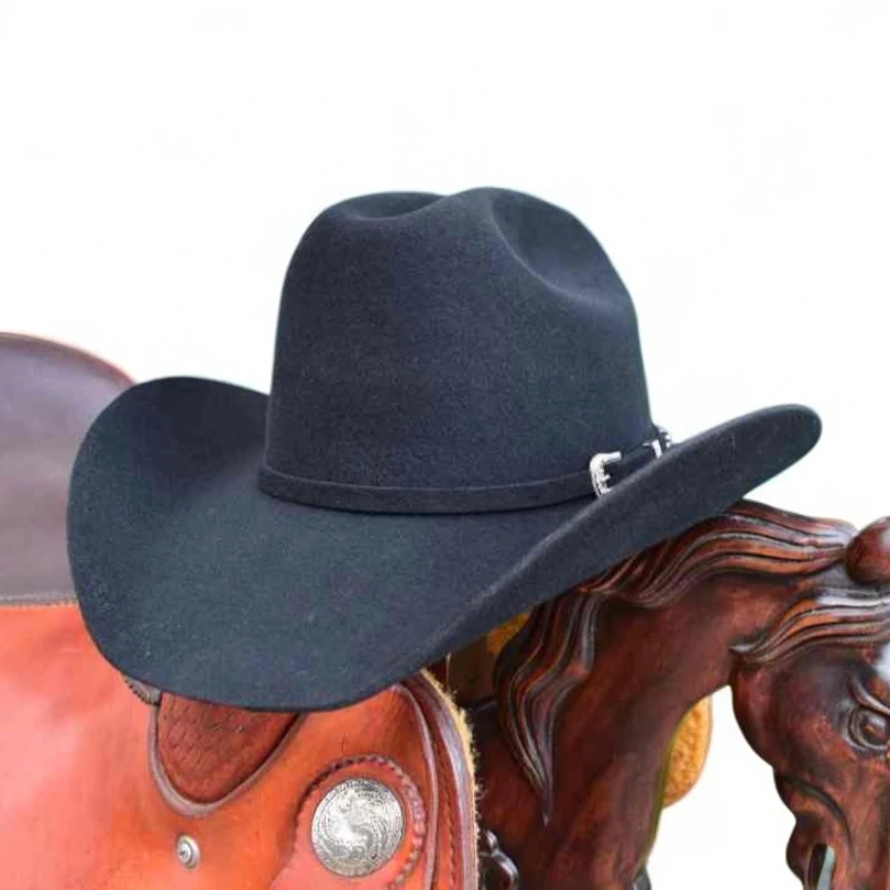 疆骏农场男女牛仔穿搭黄石同款多色羊毛牛仔帽帽子