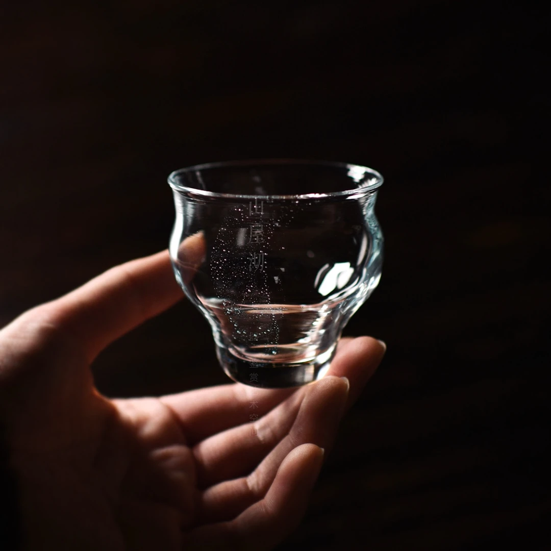 识云琉璃湖面上的阳光主人杯日式手工高档透明茶杯