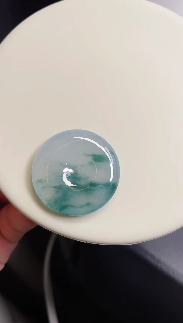 翡翠未镶嵌颈饰平安扣尺寸33 6.4mm