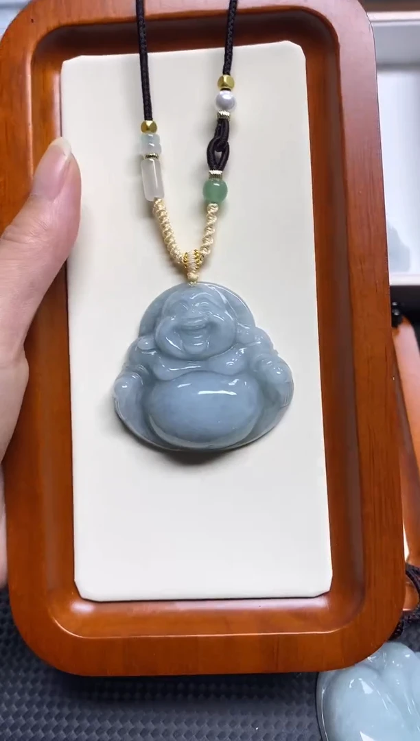 翡翠未镶嵌项链天然缅甸A货翡翠334