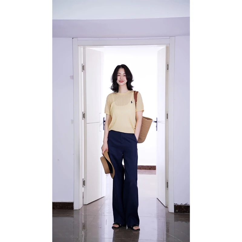 【“裸奔裤”！炸裂舒服】纯亚麻窄版阔腿裤宽松棉麻垂坠感高腰直筒裤