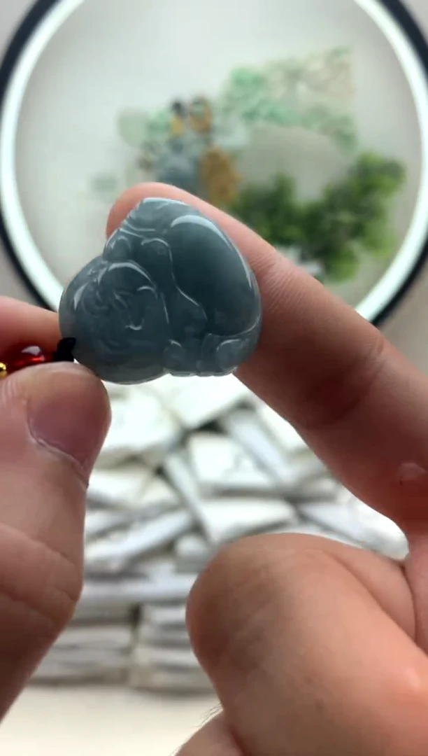 颈饰未镶嵌翡翠佛公