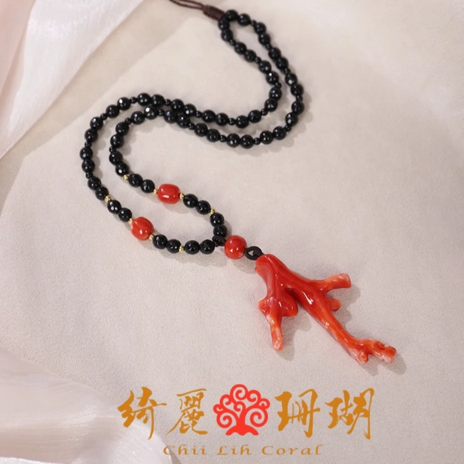 绮瑞珊瑚 多样性发货 天然珊瑚 AKA珊瑚原枝项链/223020