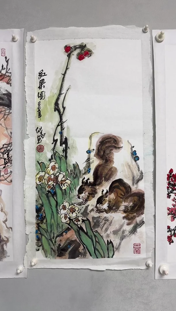 国画贝*特毛翔先老师国画作品