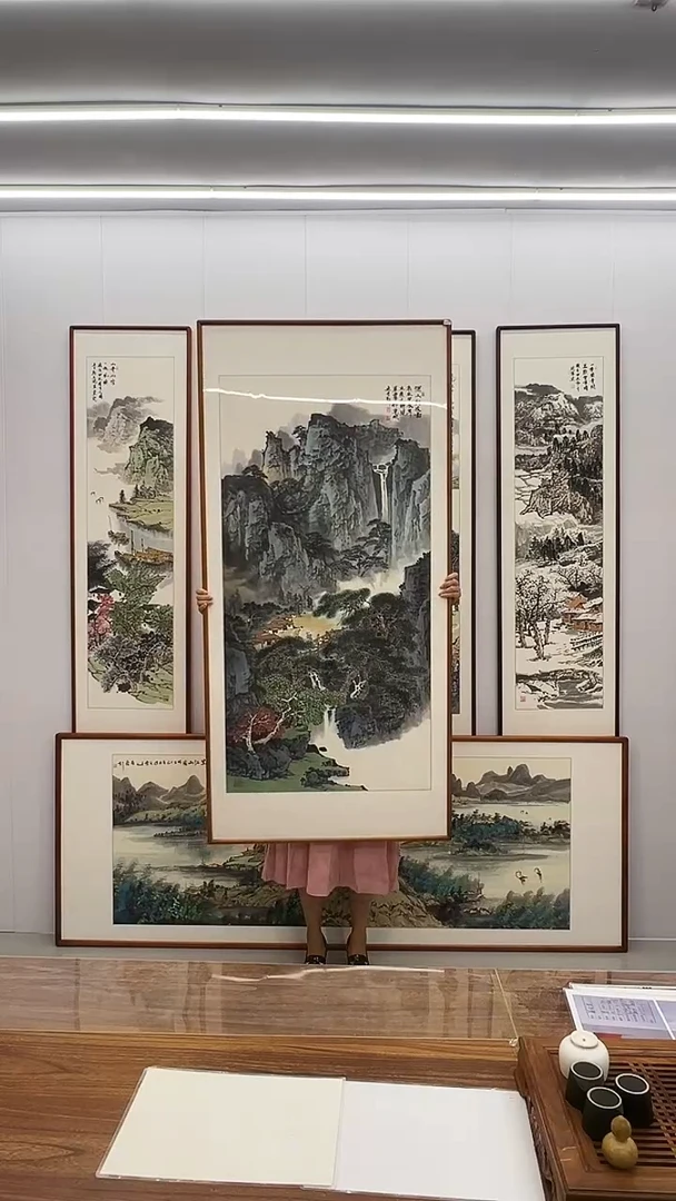国画张现军  170*80  中堂  玄关挂画