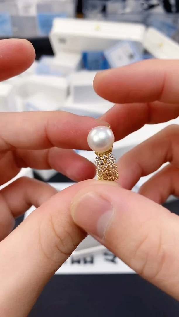 未镶嵌耳饰淡水珍珠JZ1022