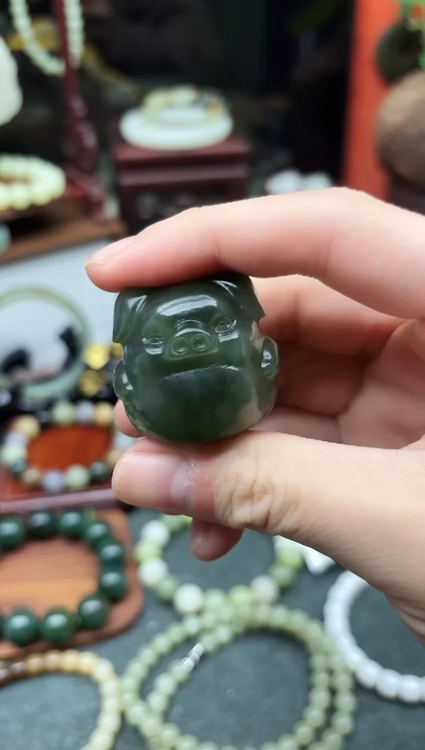 未镶嵌手链和田玉红*005