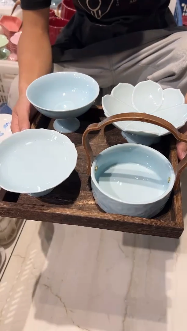 瓷片微瑕商品，介意勿【托盘】