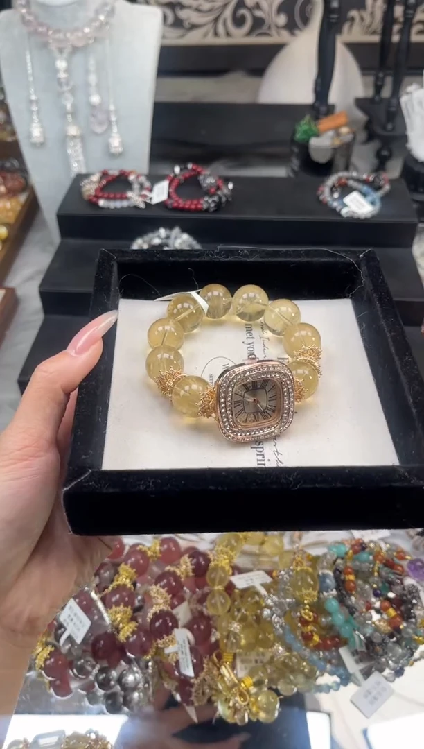 【闪购商品】烟晶手链银S925镶嵌天然水晶 多样性发货