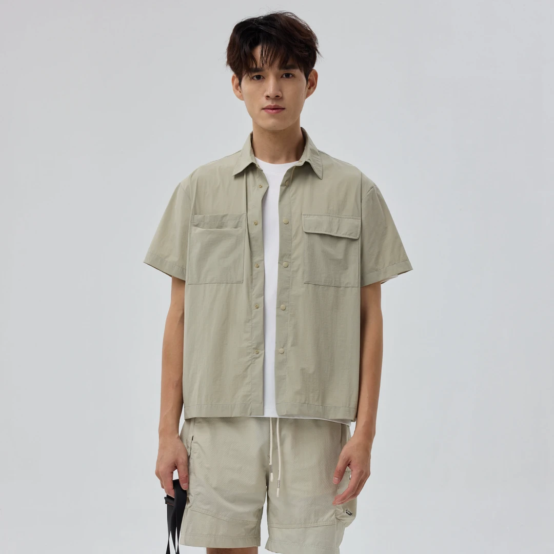 MMREVAN麦麦维拉OUTDOOR系列都市骑行男士梭织短袖衫夏季新品