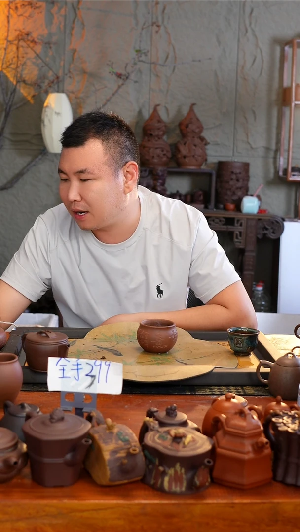 茶壶紫砂筝**上原矿手工制作