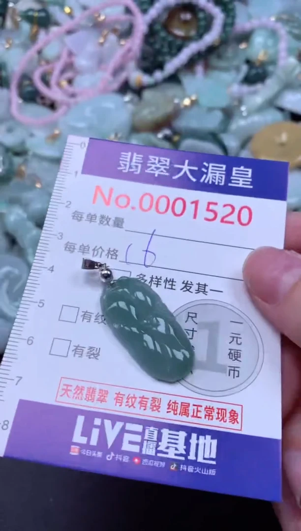 吊坠(不含链)未镶嵌翡翠1520