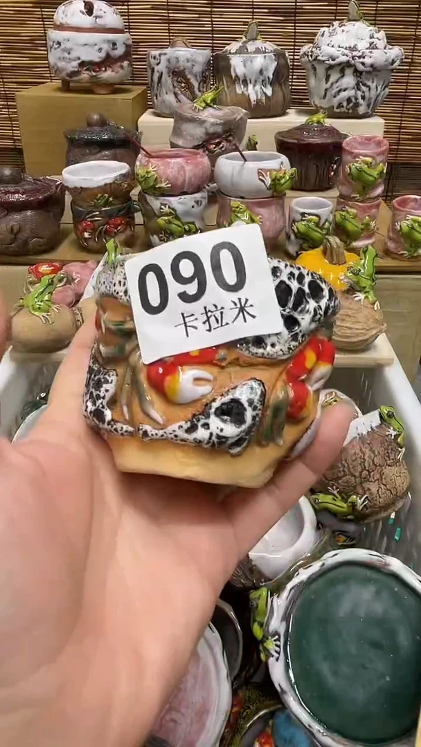 搀*090精美粗陶手工柴烧