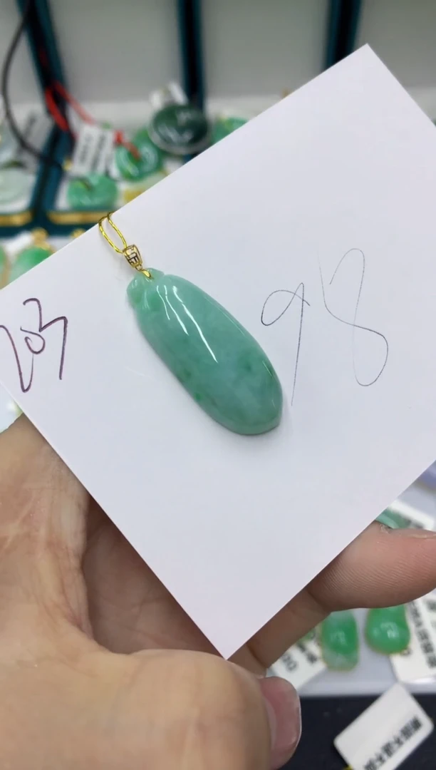 【闪购商品】翡翠颈饰18K金镶嵌1111111111