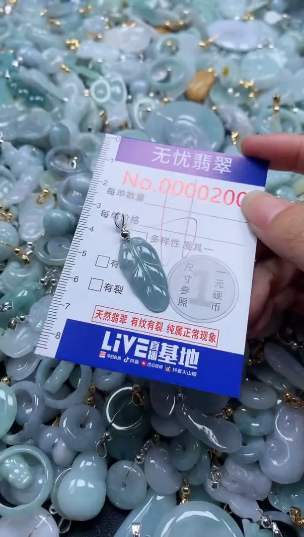 翡翠未镶嵌吊坠(不含链)200