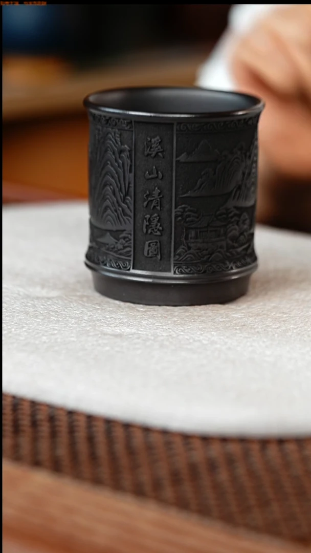 茶杯紫砂原矿主人杯