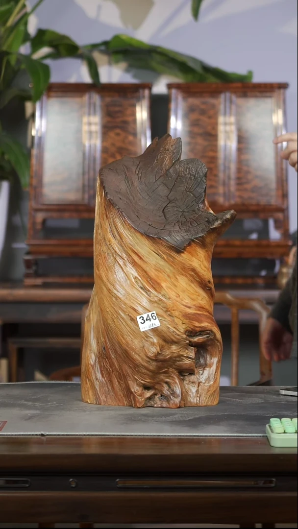 柏木（崖柏）346陈化黑油雷击料摆件30/54