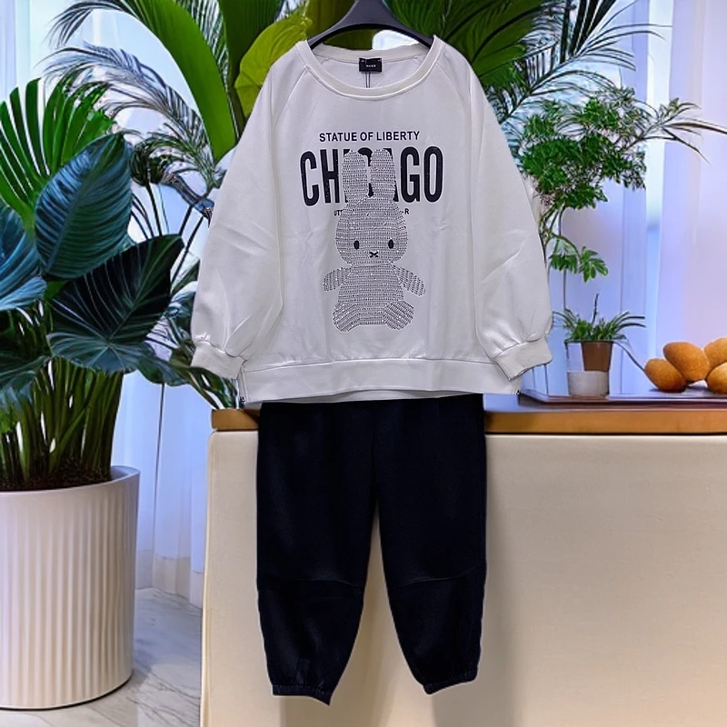 120-220斤 衣长70胸围140 重工兔子拉链开衩复合棉卫衣