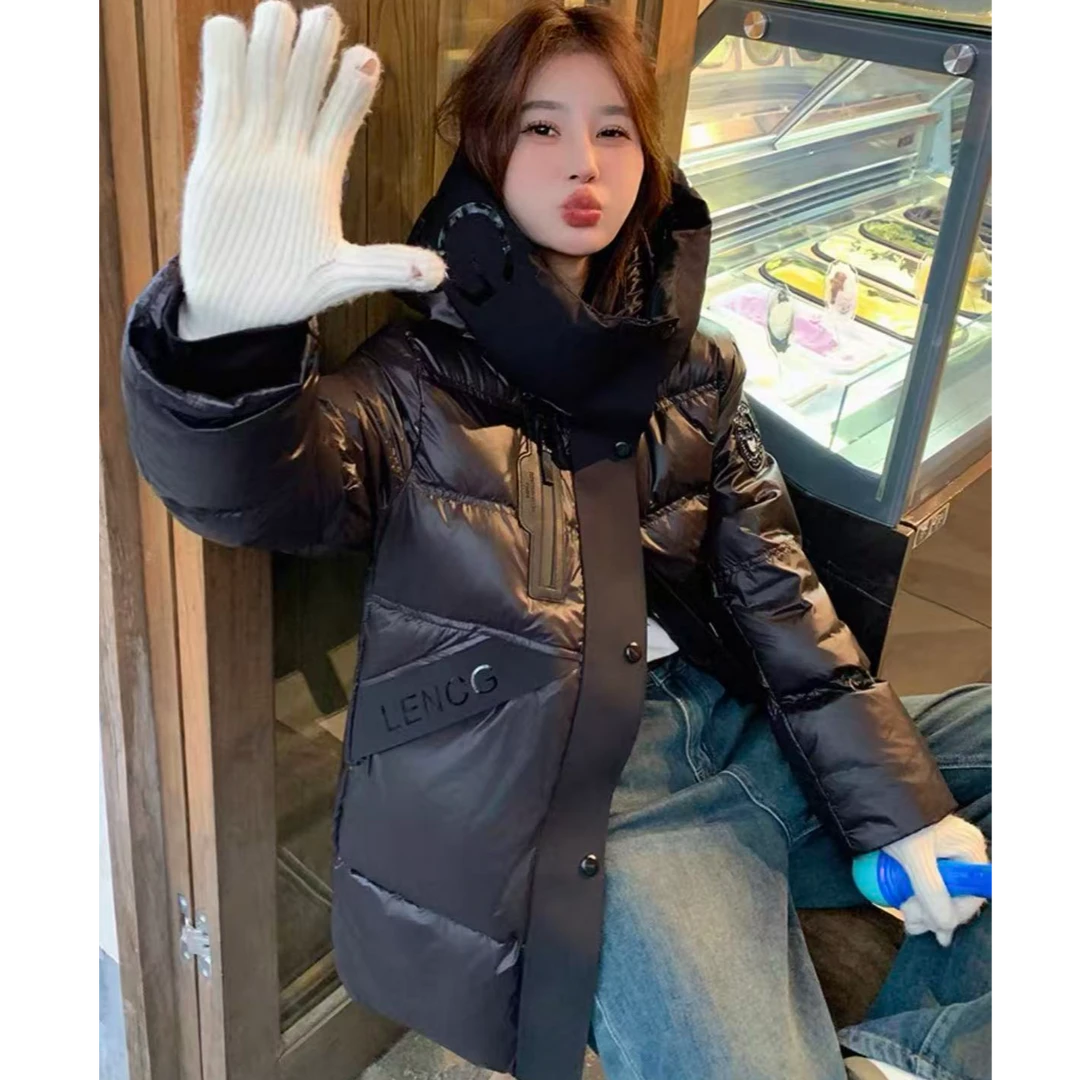 9121-（黑金黑钻）（黑尊）（黑色）羽绒服面包服