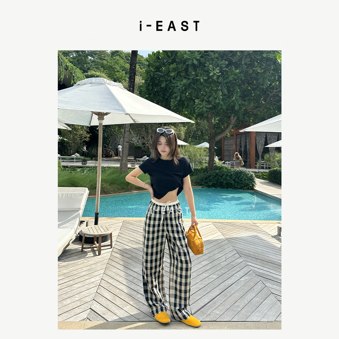 i-EAST 日常搭配~极简简约短袖T恤上衣-5C SY0932