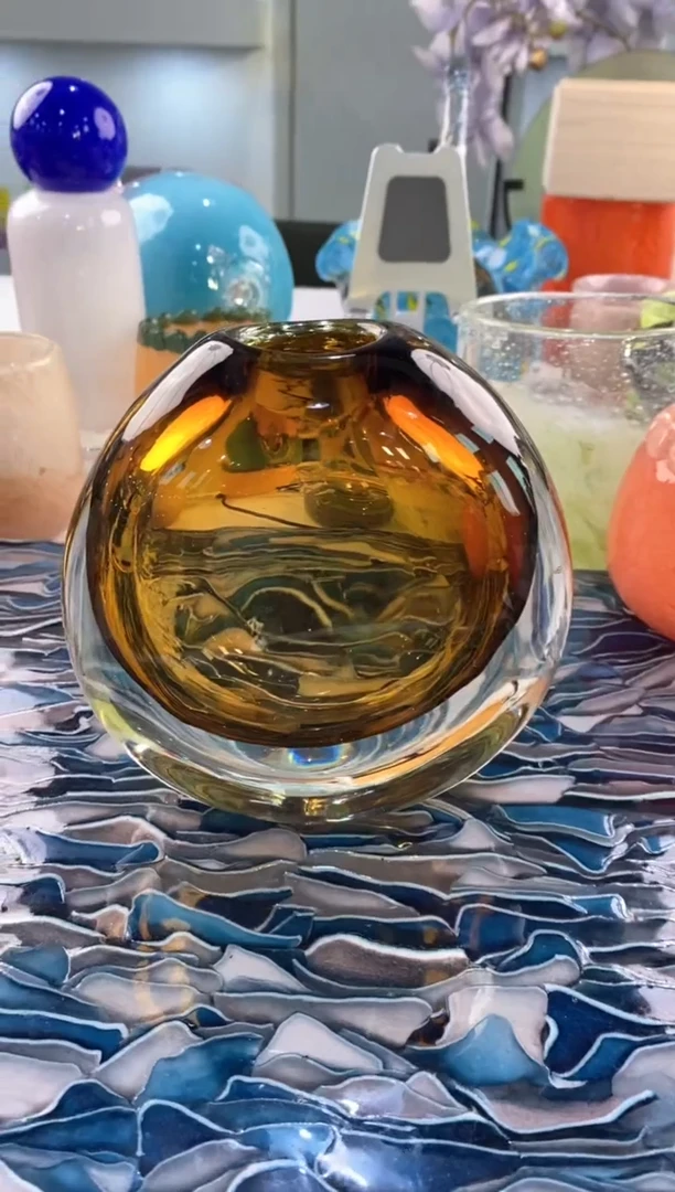 【闪购商品】琉璃慕忆家花瓶微瑕