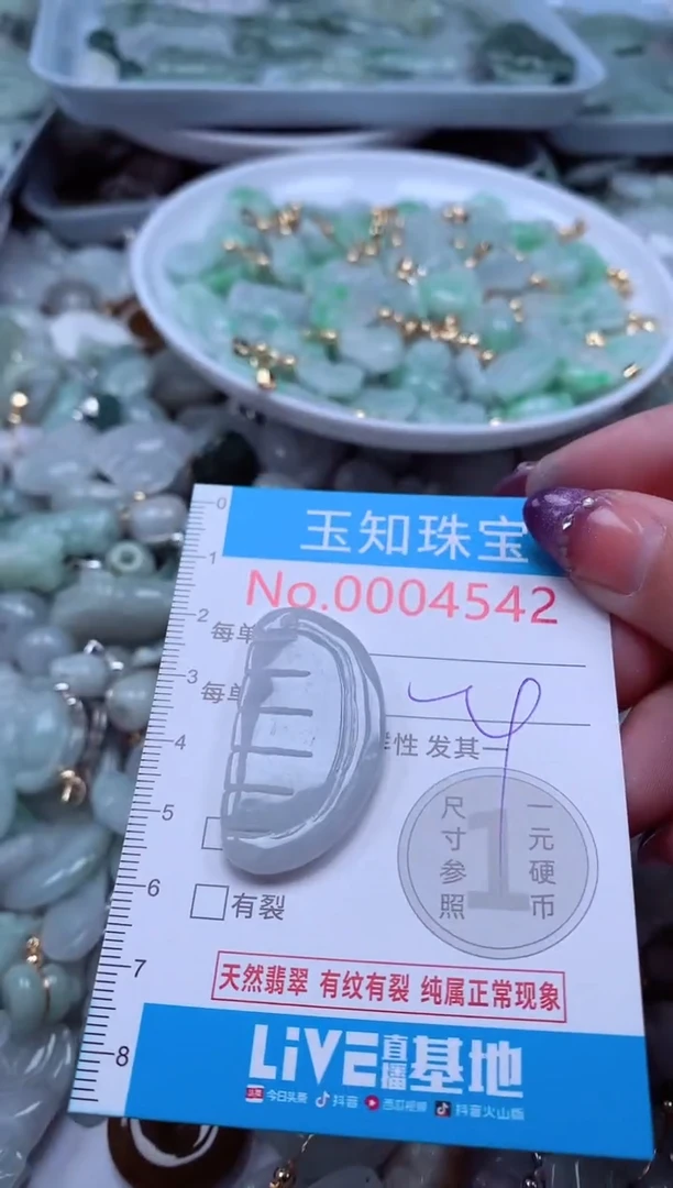 翡翠未镶嵌吊坠(不含链)4542