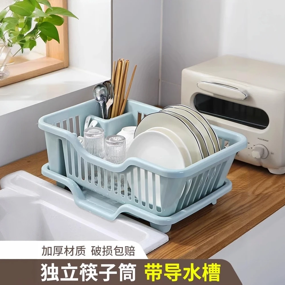 沥水碗架新款水槽放碗架大容量收纳厨房筷子餐具置物架果蔬沥水篮